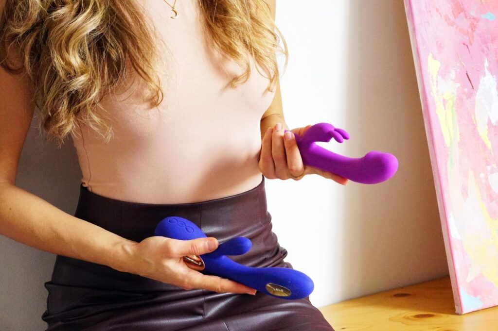 Sextoy rabbit à double stimulation clitoris et point G