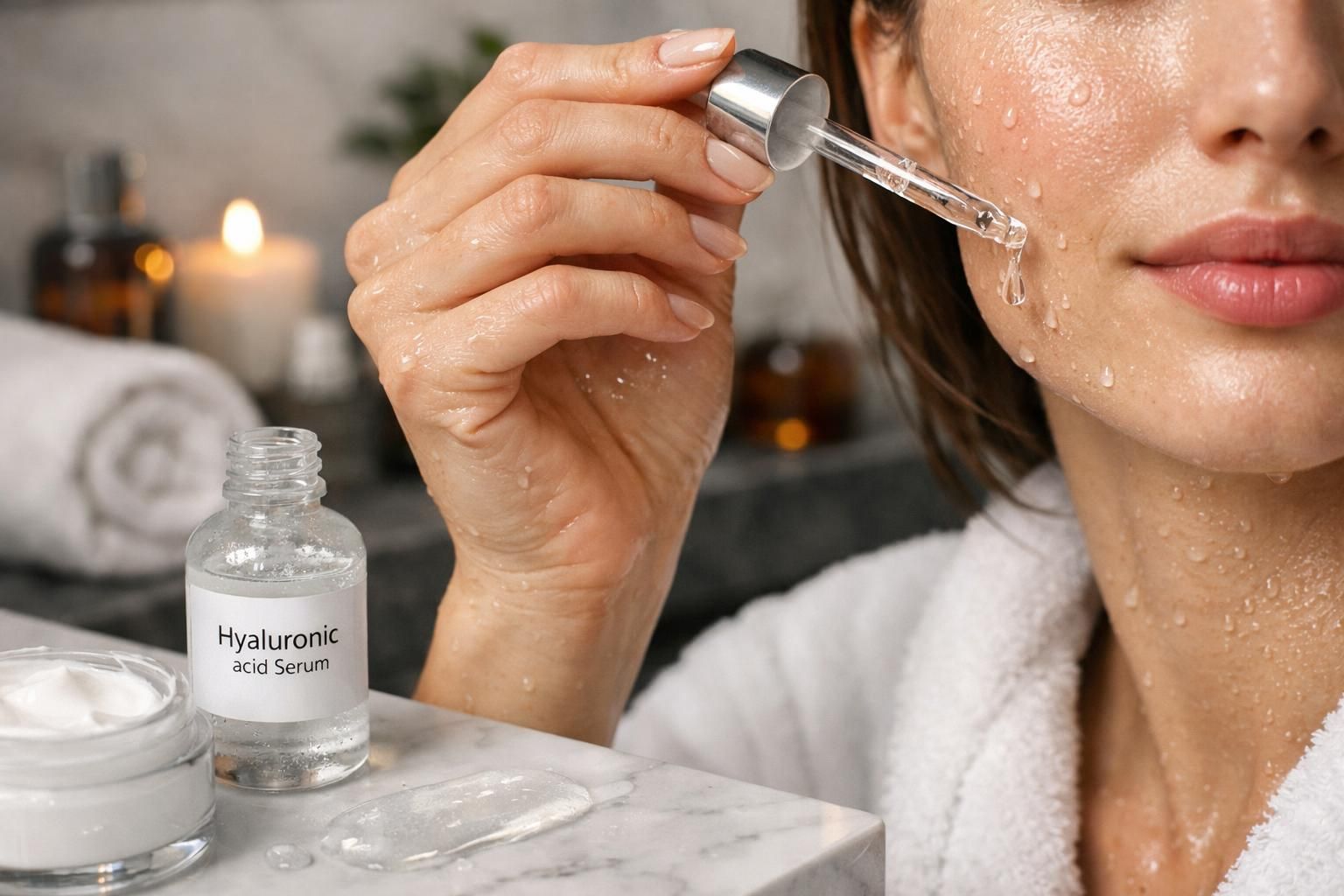 découvrez les bienfaits de l'acide hyaluronique et apprenez comment l'utiliser pour une peau parfaitement hydratée, douce et éclatante.