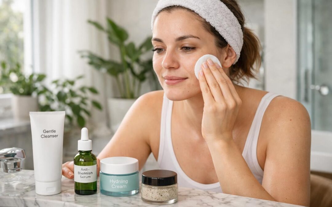 Imperfections : routine skincare efficace pour limiter boutons et points noirs