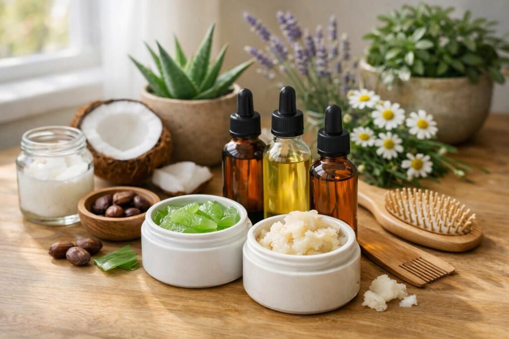découvrez comment adopter une routine capillaire naturelle en choisissant des produits sans composants agressifs pour des cheveux sains et respectés.