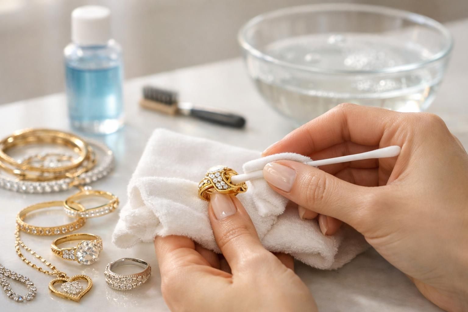 Comment entretenir ses bijoux pour les garder brillants plus longtemps découvrez nos conseils pratiques pour entretenir vos bijoux et préserver leur éclat plus longtemps. astuces simples pour nettoyer, ranger et protéger vos bijoux avec soin.