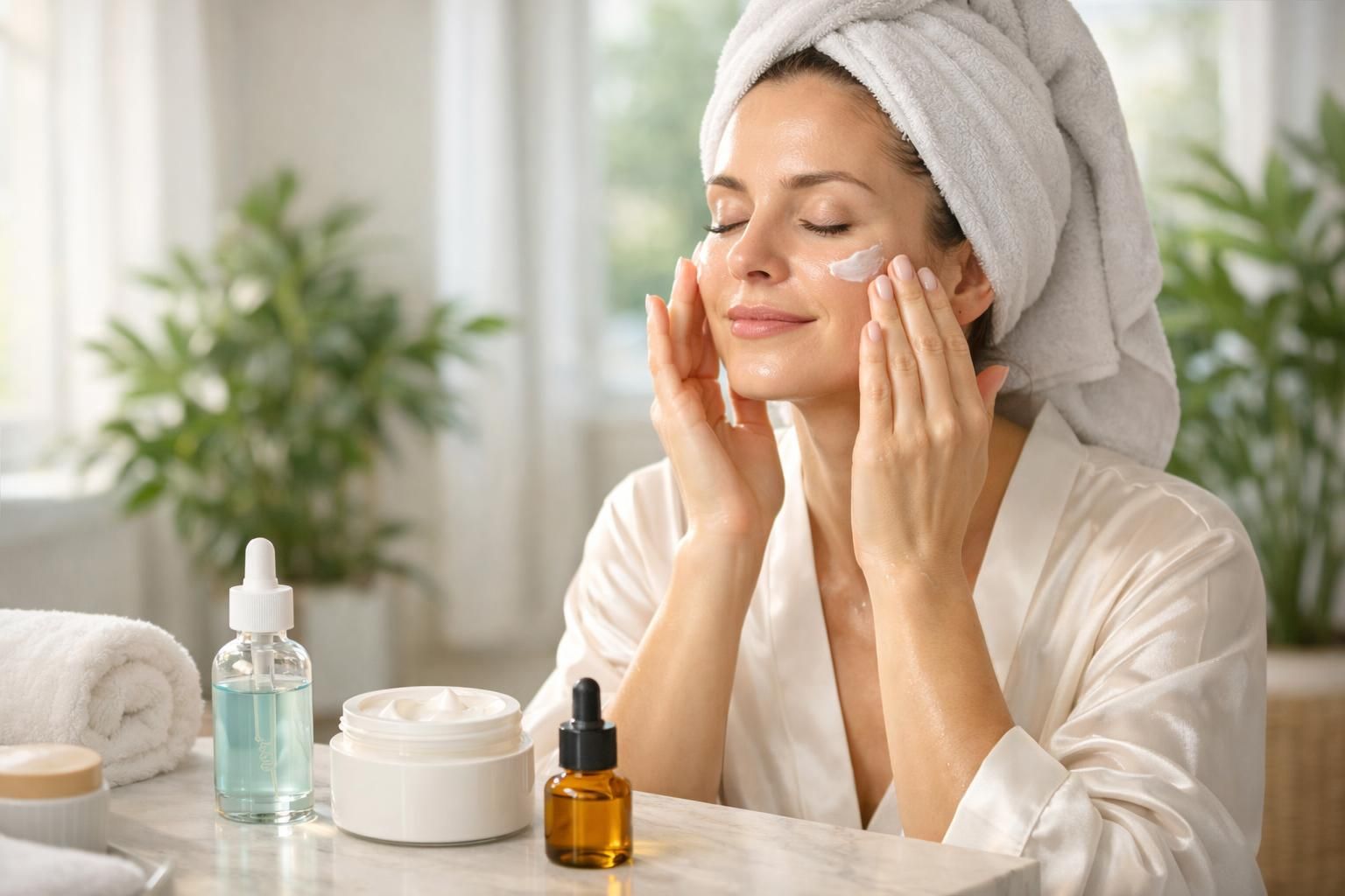 découvrez une routine visage adaptée pour peau sèche afin d'hydrater et nourrir intensément votre peau, pour un teint doux et éclatant toute la journée.
