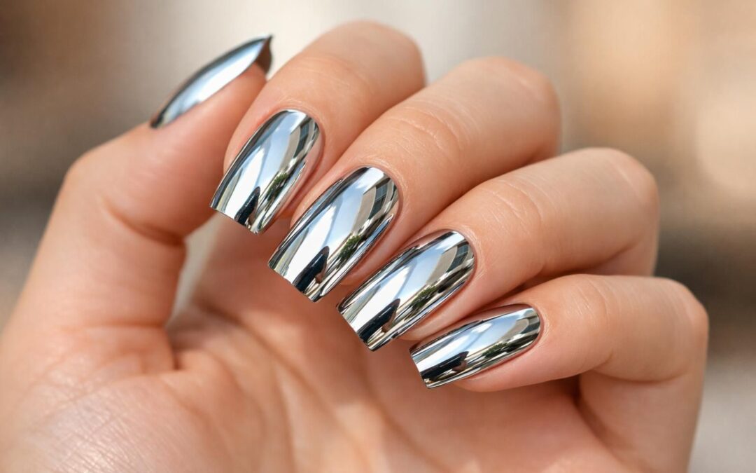 Ongles chromés : comment obtenir un effet miroir tendance facilement